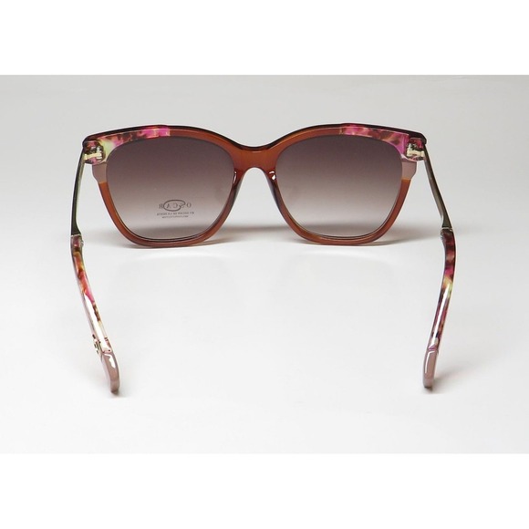Oscar de la Renta Allure Sunglasses Brown Pink Tortoise Gold Elegant New main image 8